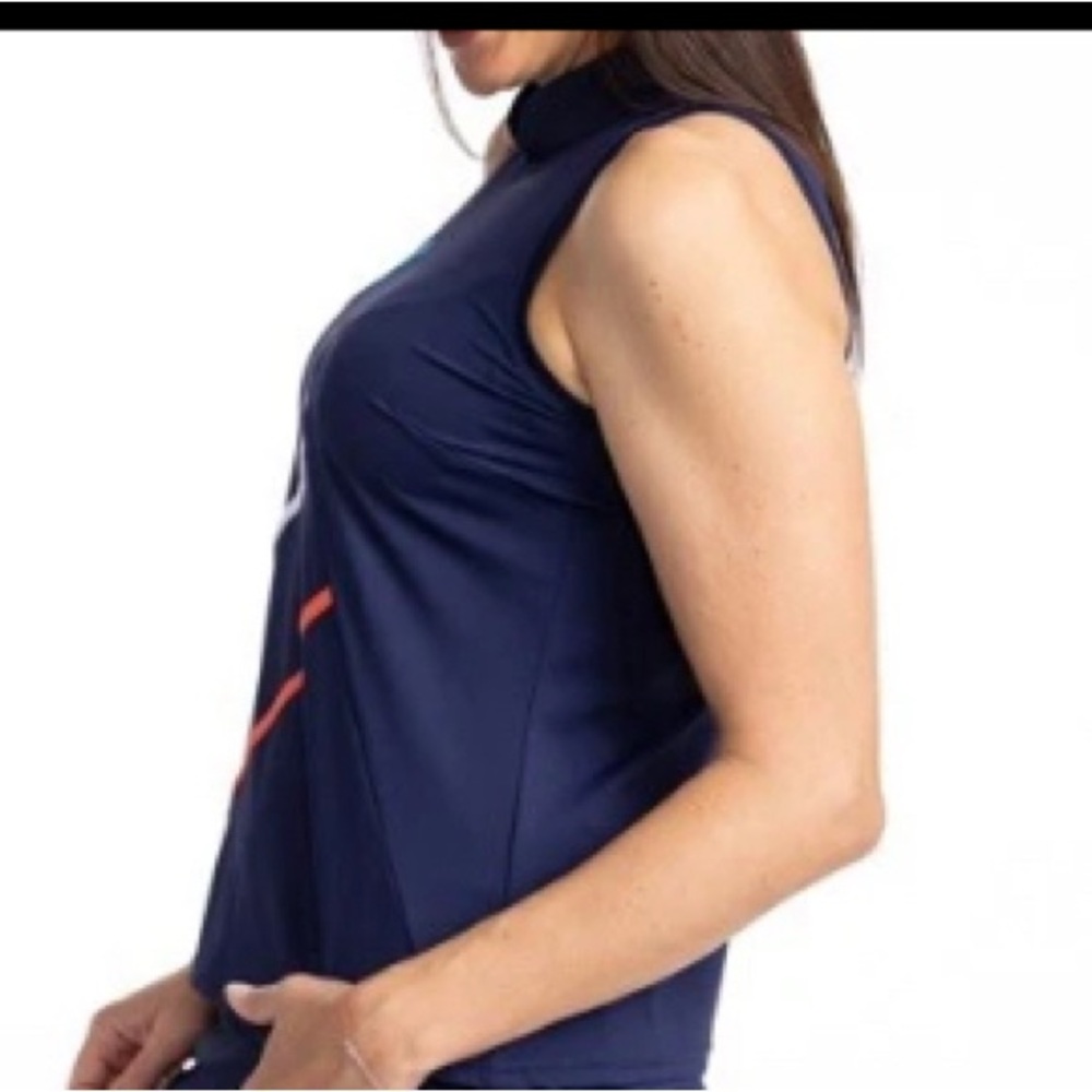 Kinon stright drivesleevrsless golf top navy blue - Picture 4 of 5